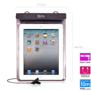 Waterproof Case Dripro for Tablet 9''-10'' Dimensions up to 250x190mm