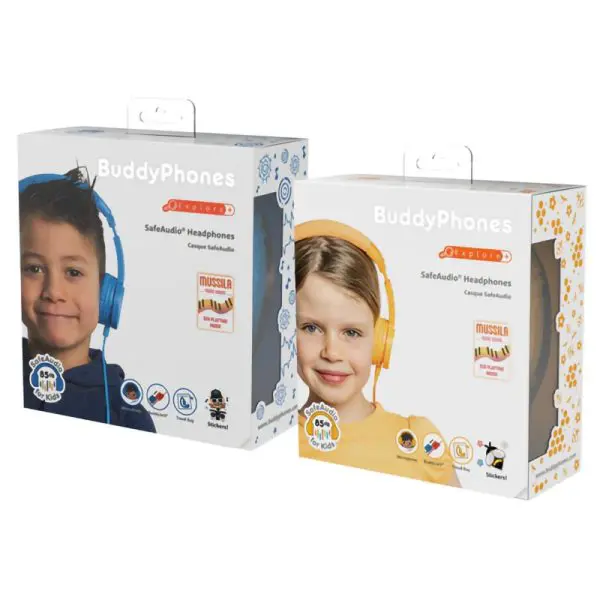 Wired Stereo Headphones Buddyphones Explore Plus for Kids