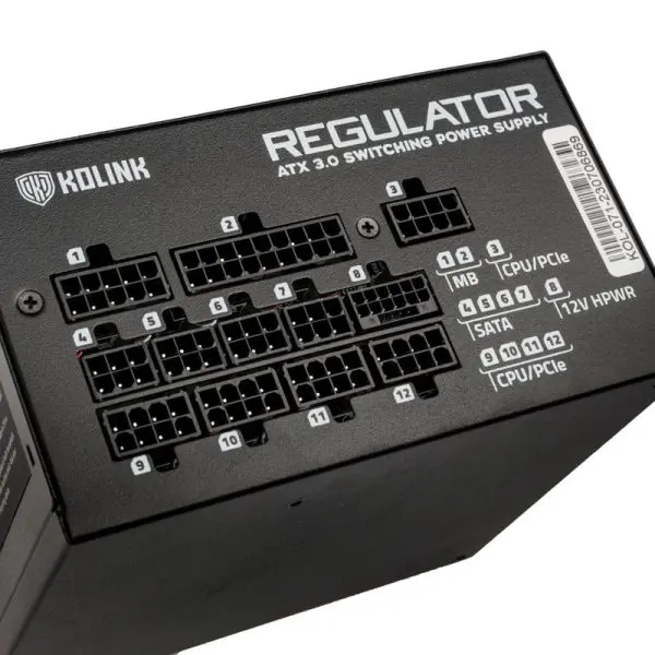 KOLINK REGULATOR 80 PLUS GOLD 1000W FULLY MODULAR PSU