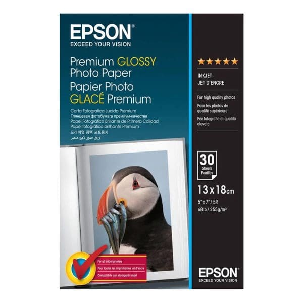 Epson • EPSON PREMIUN GLOSSY 13x18 255gr 30Φ